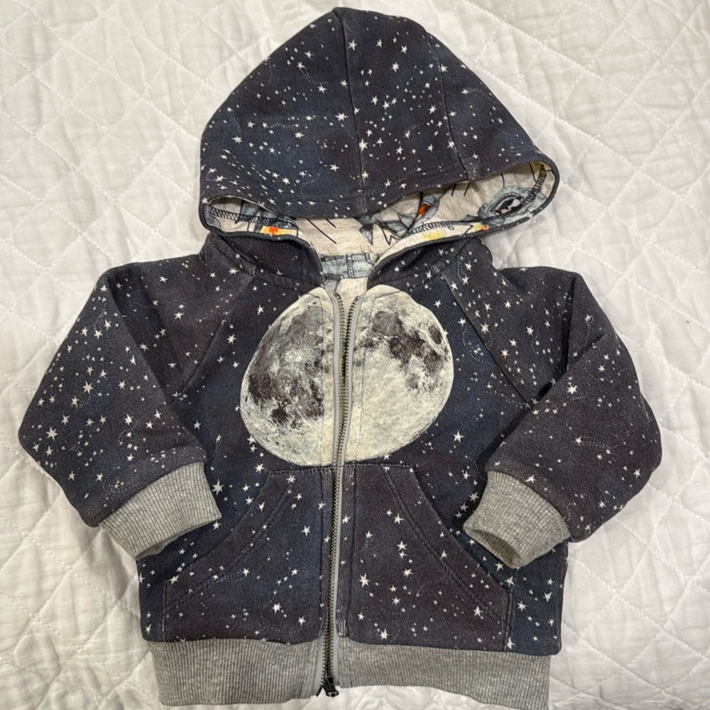 Little Wings 6m Reversible zip up